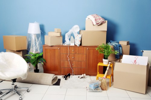 Mobile self storage container delivered in Putney for convenient home storage