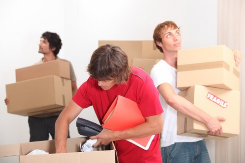 Affordable student storage in Putney with packed boxes