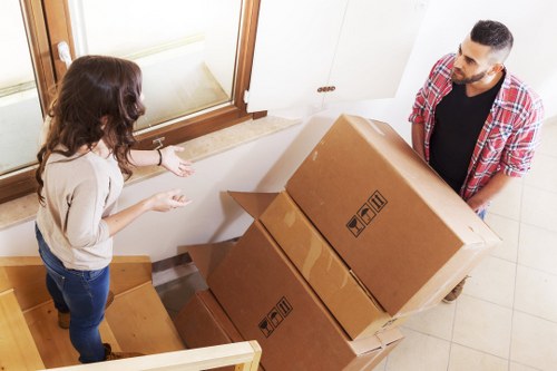 Professional packing services in Putney with boxes and wrapping materials